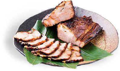 まるはち炭焼き焼豚
